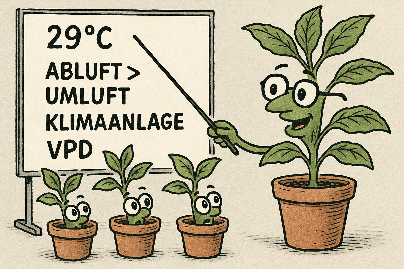 Karikatur: Grower feiert kühle Buds mit Banner Mission erfüllt