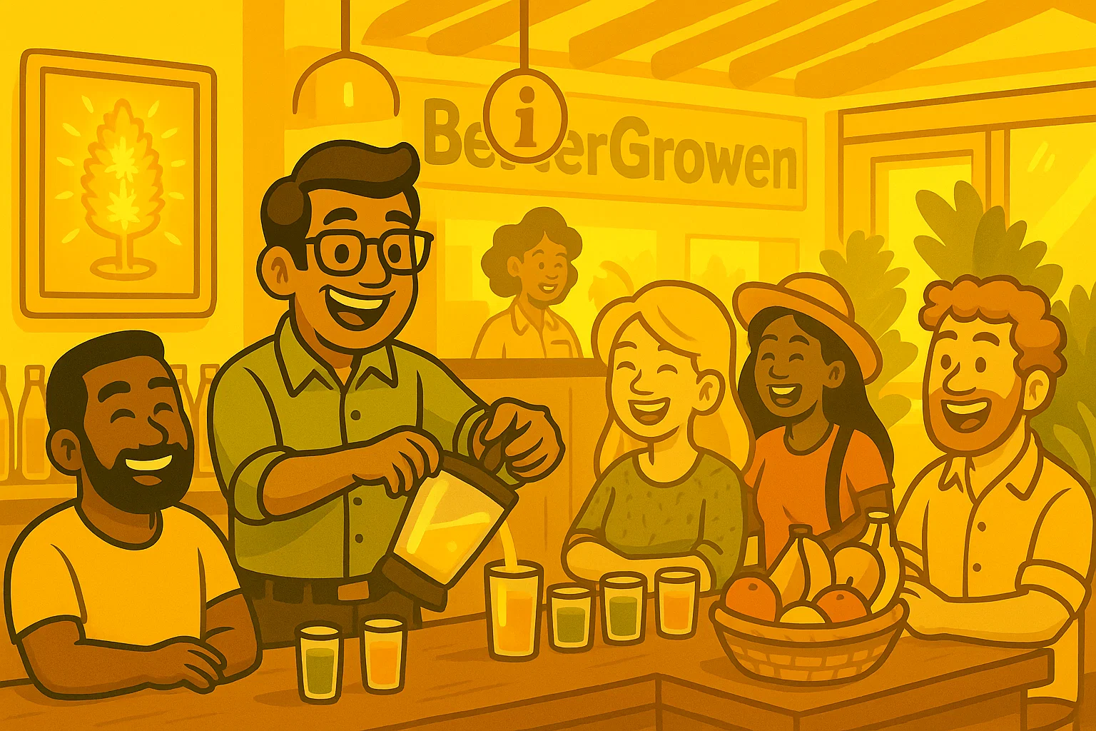Comic: Bibliothekar Carlos findet panisch einen leuchtenden Colombian Gold Bud in den kolumbianischen Bergen.