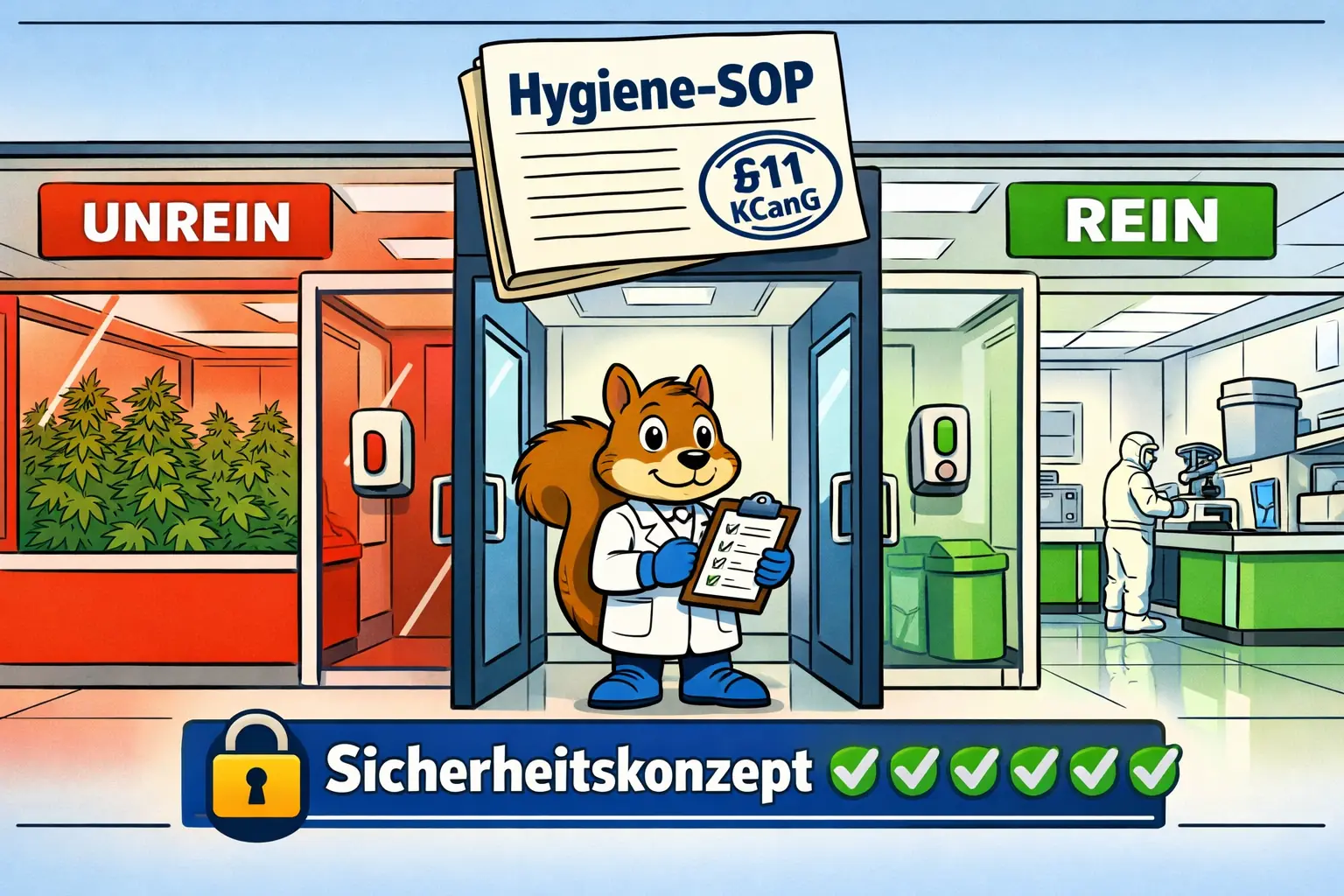 Hygiene SOP und Sicherheitskonzept fuer Anbauvereinigungen