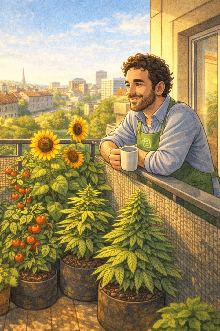 Cannabis auf Balkon und Terrasse anbauen